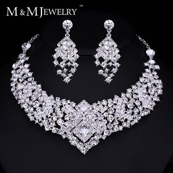 Gorgeous Crystal Bridal Jewelry Sets For Wedding