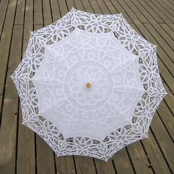 Fashion Sun Lace Umbrella Parasol Embroidery Bride