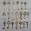 Mixed  Antique Vintage Bronze Alloy Keys Wedding Favor